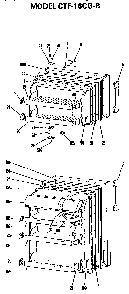 Doors Diagram and Parts List for CTF16CGB  Hotpoint Refrigerator