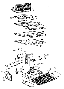 Unit Parts Diagram and Parts List for TBX21PKB  General Electric Refrigerator