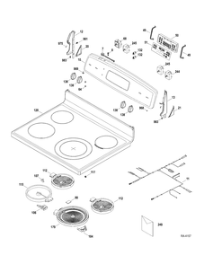 CONTROLS-COOKTOP Diagram and Parts List for JCBP660DT1WW  General Electric Range