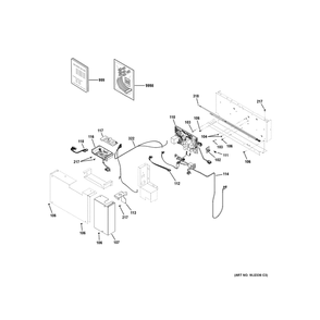 Control Parts 1 Diagram and Parts List for AVES09DCXXAK1  General Electric Air Conditioner