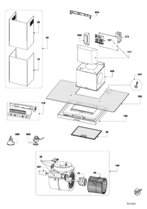 RANGE HOOD Diagram and Parts List for PVWG930S1SV  General Electric Range Hood