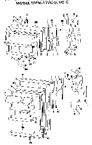 Doors Diagram and Parts List for TBFM17VCC  General Electric Refrigerator
