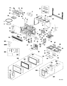 MICROWAVE Diagram and Parts List for TVM1635WKC01  General Electric Microwave