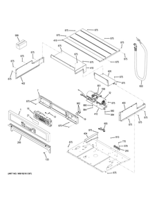 CONTROL PANEL Diagram and Parts List for JT5000SF5SS  General Electric Wall Oven
