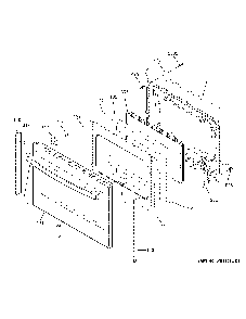 Lower door Diagram and Parts List for JB860SJASS  General Electric Range