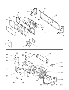 CONTROLS - DRIVE Diagram and Parts List for PNCK440GH8WC  General Electric Dryer