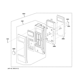 Control Parts Diagram and Parts List for CVM1790SS3SS  General Electric Microwave