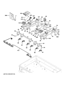 Part Location Diagram of WB34X39871 GE BRACKET INJET AFB