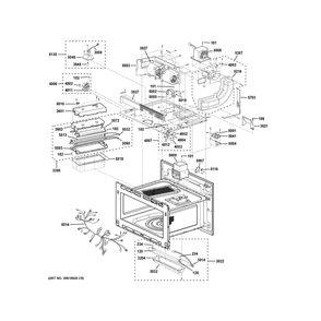 Insulator Parts 1 Diagram and Parts List for CSB913P2V1S1  General Electric Microwave