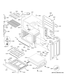 Body Parts Diagram and Parts List for PHS930BP1TS  General Electric Range