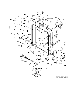 Body Parts Diagram and Parts List for GDF450PSR1SS  General Electric Dishwasher