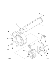 MOTOR Diagram and Parts List for BEF221CAS1  General Electric Dryer
