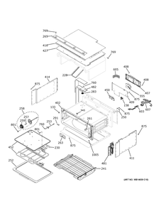 Part Location Diagram of WB44X48676 GE BROIL ELEMENT