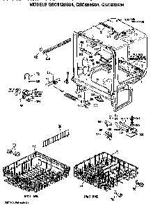 Part Location Diagram of WD21X672 GE TIMER