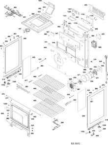 BODY PARTS Diagram and Parts List for PCGB980SET2SS  General Electric Range