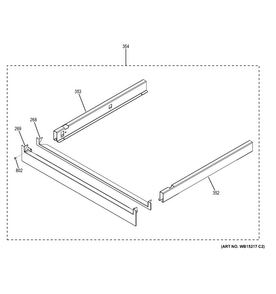 Pedestal Diagram and Parts List for CT9550SH1SS  General Electric Wall Oven