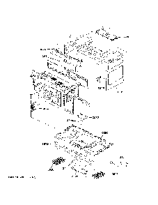 Oven Cavity Parts Diagram and Parts List for CVM721M2N8S5  General Electric Microwave