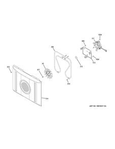 Convection Fan Diagram and Parts List for PHS930SL3SS  General Electric Range