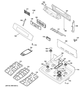 Part Location Diagram of WB18X20790 GE HARNESS GROUND