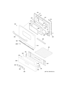 Part Location Diagram of WB15X26670 GE HANDLE BROIL