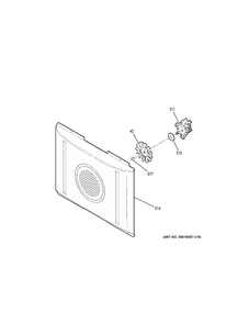 CONVECTION FAN Diagram and Parts List for JCB865SJ4SS  General Electric Range