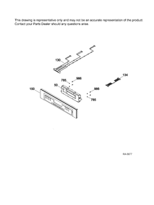 CONTROLS Diagram and Parts List for MCRS20SF1SS  General Electric Range