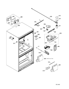 FF FUNCTIONAL PARTS Diagram and Parts List for CNR22SSEAFES  General Electric Refrigerator