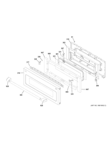 Part Location Diagram of WB34X28246 GE BRACKET HANDLE