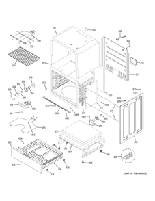 BODY PARTS Diagram and Parts List for JS660SL1SS  General Electric Range