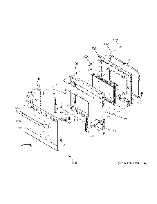Door Diagram and Parts List for JB625GK6SA  General Electric Range