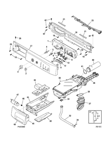 Part Location Diagram of WG04A01989 GE CLAMP