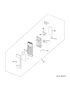 Control Parts Diagram and Parts List for PVM9179DK2BB  General Electric Microwave