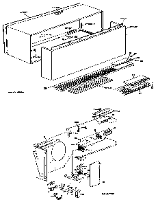 Cabinet Diagram and Parts List for A3B568ESFS1H  General Electric Air Conditioner
