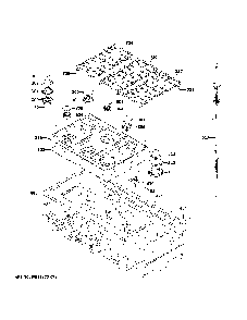 Cooktop Diagram and Parts List for CGU486P3T1D1  General Electric Cooktop