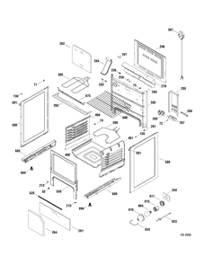 BODY PARTS Diagram and Parts List for RCBS787DN1WW  General Electric Range