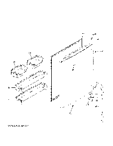 Fresh Food Door Diagram and Parts List for GBE21DGKVRWW  General Electric Refrigerator