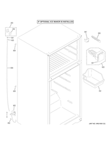 Ice Maker Diagram and Parts List for GTE18GMHERES  General Electric Refrigerator
