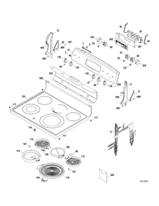 Part Location Diagram of WS01F01977 GE MEMBRANE KEY PANEL Assembly