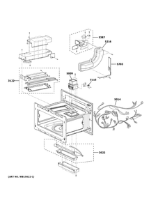 Insulator Parts 2 Diagram and Parts List for CSB923P2N1S1  General Electric Microwave