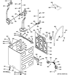 Cabinet Diagram and Parts List for GTW860SSJ0WS  General Electric Washer