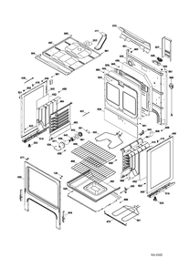 Part Location Diagram of WS01L11525 GE HINGE DOOR
