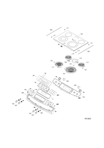 Part Location Diagram of WS01L00199 GE HINGE DOOR