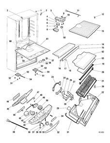 SYSTEM GROUP 1 Diagram and Parts List for PBA18KBMACC  General Electric Refrigerator