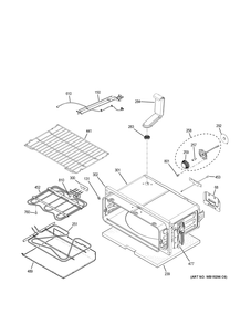 UPPER OVEN Diagram and Parts List for PS960BL1TS  General Electric Range