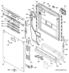 Part Location Diagram of 31-30673 GE Pm mini-manual