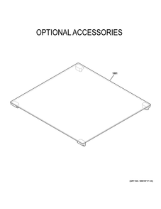 Optional Accessories Diagram and Parts List for PLS624RT1SS  General Electric Range