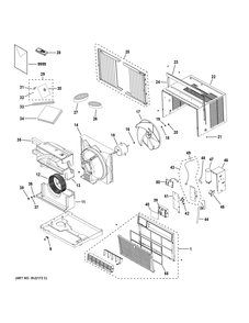 ROOM AIR CONDITIONER Diagram and Parts List for AEM06LXQ1  General Electric Air Conditioner