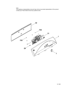 CONTROL SYSTEMS Diagram and Parts List for GTMP520ED6WW  General Electric Dryer