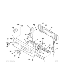 CONTROLS Diagram and Parts List for 158911  General Electric Range
