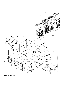 Lower Rack Assembly Diagram and Parts List for GDT605PMM6ES  General Electric Dishwasher